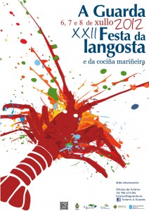 Cartel de la Festa da Langosta e pratos mariñeiros